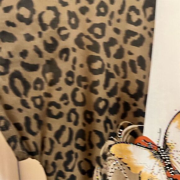 Blossom by P Women's Floral Animal Print Tunic Top Multicolor One Size - Picture 4 of 5